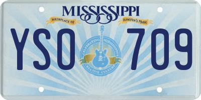 MS license plate YSO709