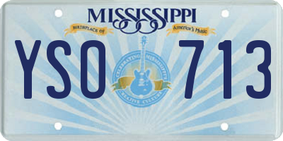 MS license plate YSO713