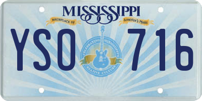 MS license plate YSO716