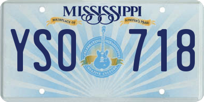 MS license plate YSO718