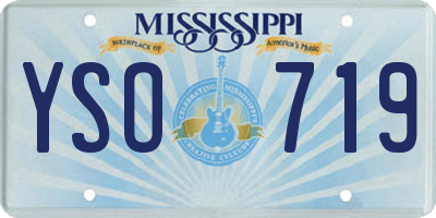 MS license plate YSO719