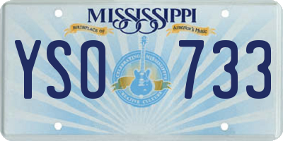 MS license plate YSO733
