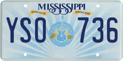 MS license plate YSO736