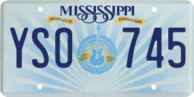 MS license plate YSO745