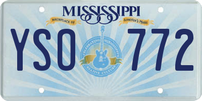 MS license plate YSO772