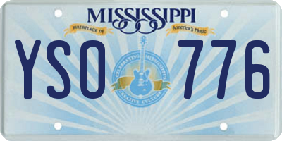 MS license plate YSO776
