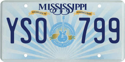 MS license plate YSO799