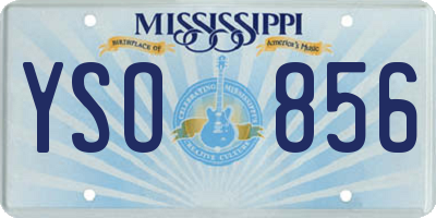 MS license plate YSO856