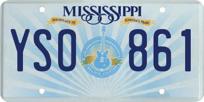 MS license plate YSO861