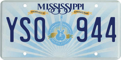 MS license plate YSO944