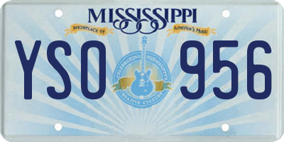 MS license plate YSO956