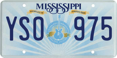MS license plate YSO975