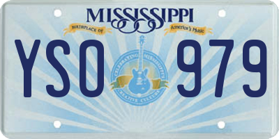 MS license plate YSO979