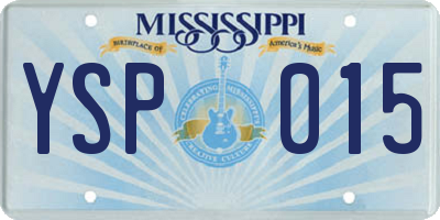 MS license plate YSP015