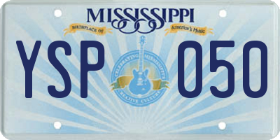 MS license plate YSP050