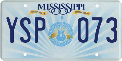 MS license plate YSP073