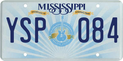 MS license plate YSP084