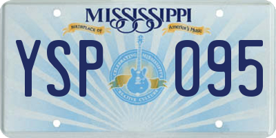 MS license plate YSP095