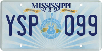 MS license plate YSP099