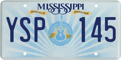 MS license plate YSP145
