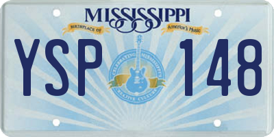 MS license plate YSP148