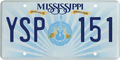 MS license plate YSP151