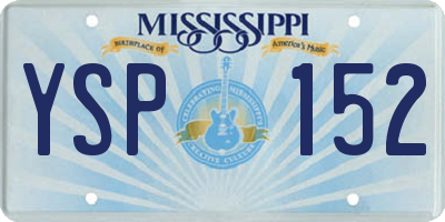 MS license plate YSP152
