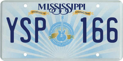 MS license plate YSP166