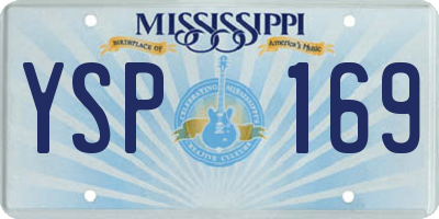 MS license plate YSP169