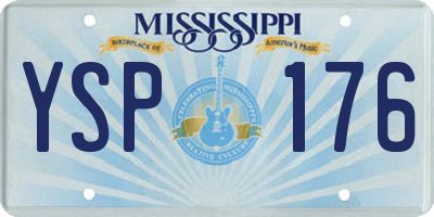 MS license plate YSP176