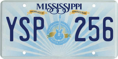 MS license plate YSP256