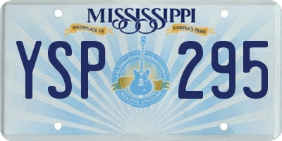 MS license plate YSP295