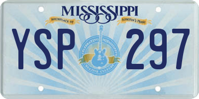 MS license plate YSP297