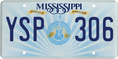 MS license plate YSP306