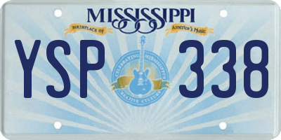 MS license plate YSP338
