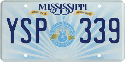 MS license plate YSP339