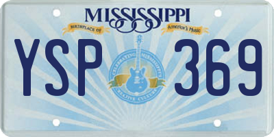 MS license plate YSP369