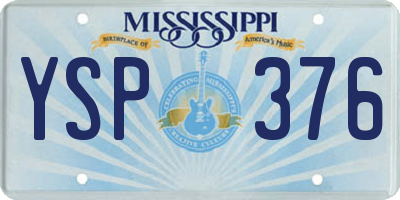 MS license plate YSP376