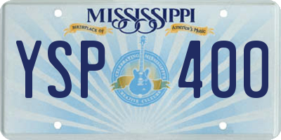 MS license plate YSP400