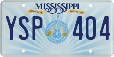 MS license plate YSP404