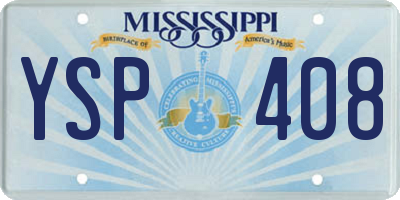 MS license plate YSP408