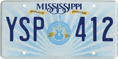 MS license plate YSP412