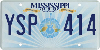 MS license plate YSP414