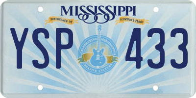 MS license plate YSP433