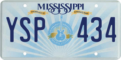 MS license plate YSP434