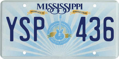 MS license plate YSP436