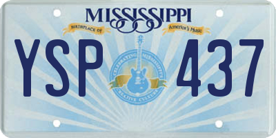 MS license plate YSP437