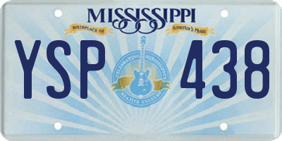 MS license plate YSP438