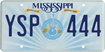 MS license plate YSP444