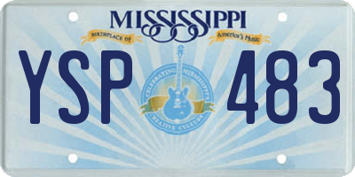 MS license plate YSP483